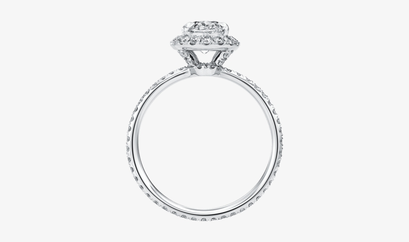 The One, Oval-shaped Diamond Micropavé Engagement Ring - One Harry Winston Oval, transparent png download