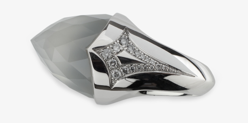 Pendant By Lohri In White Gold With Briolette-cut Moonstone - Pendeloque, transparent png download