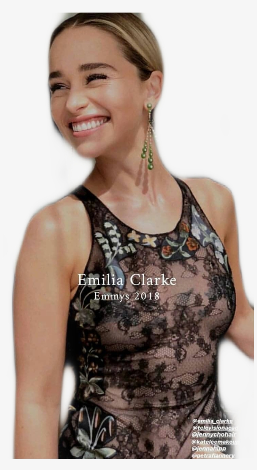 Emilia Clarke Emmys 2018, transparent png download