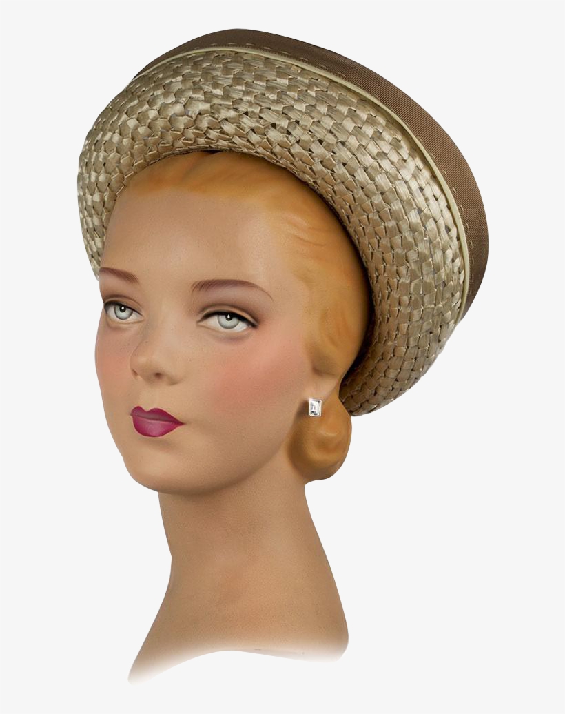 Vintage 1950s Hat, Flexible Retro Summer Breton May, transparent png download