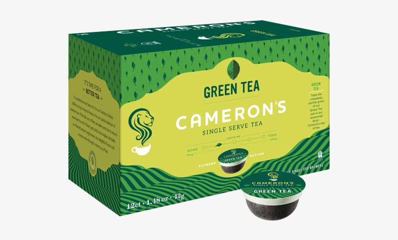 Green Tea Coffee 12 Ct - Cameron's Coffee English Breakfast, transparent png download
