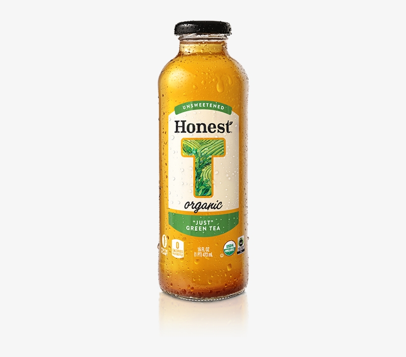 "just" Green Tea - Honest Tea Organic Just Green Tea, transparent png download
