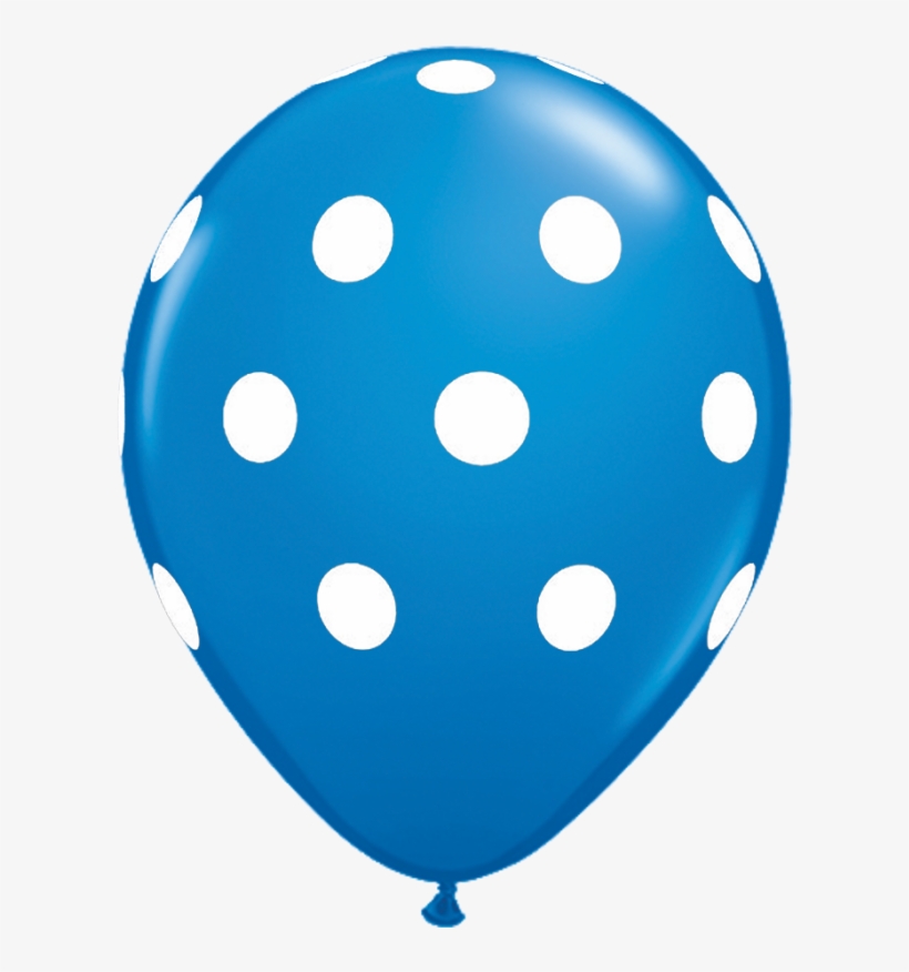 White Balloon With Pink Polka Dots, transparent png download