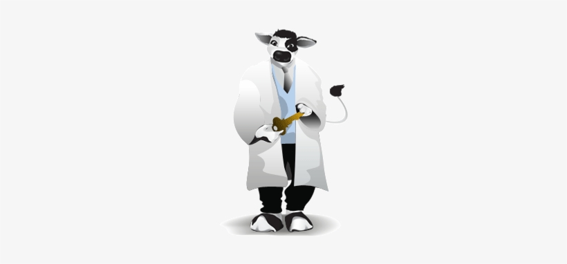 Cowvin The Cow Holding A Key - Garage Sale, transparent png download