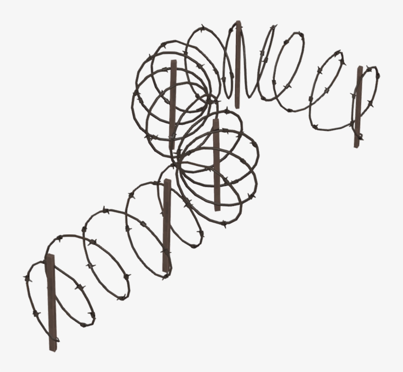 Barbwire Background Png - Wire Barricade Png, transparent png download