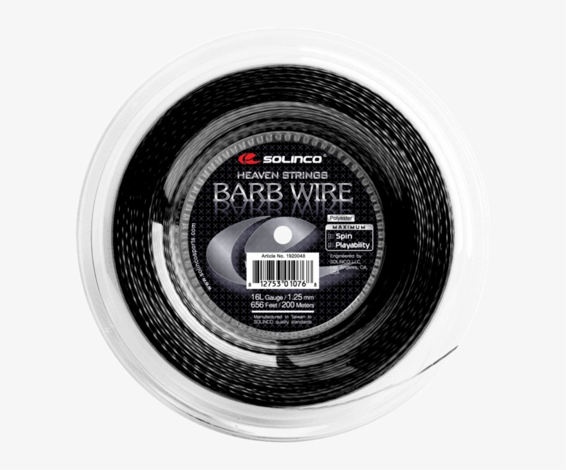 Barb Wire Reel - Barb Wire Solinco, transparent png download