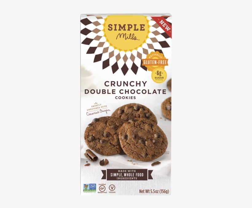 Simple Mills Crunchy Chocolate Chip Cookies, transparent png download