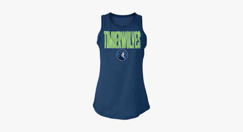 Minnesota Timberwolves Women's Baby Jersey Mesh Back - Active Tank, transparent png download