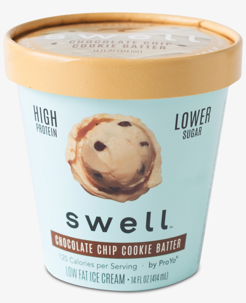 Swell Chocolate Chip Cookie Batter Ice Cream - Chocolate Chip, transparent png download