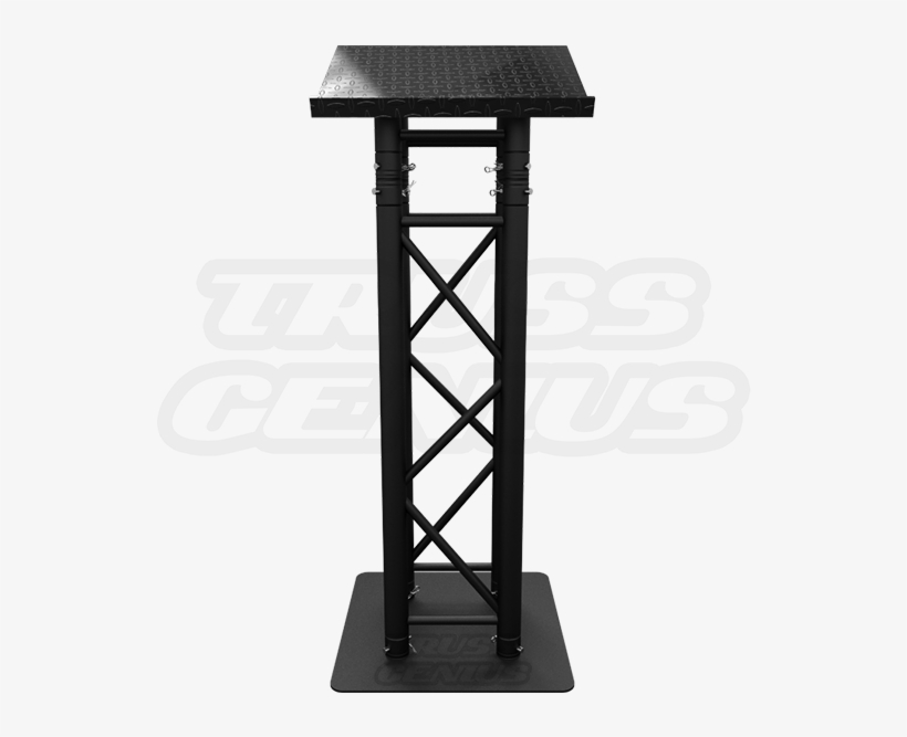 Matte Black Truss Lectern, Black Truss Podium, Black - Lectern Black Truss, transparent png download