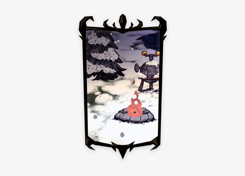 Winter Fire Portrait Background - Don't Starve, transparent png download