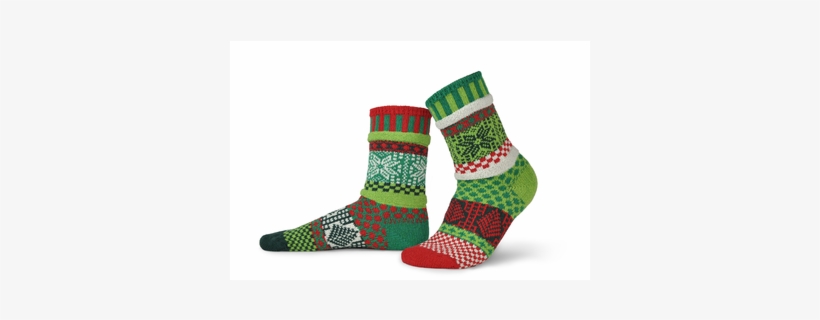 Solmate Socks Winter Series Mistletoe Is A Bright Fun - Thick Socks Transparent Background, transparent png download
