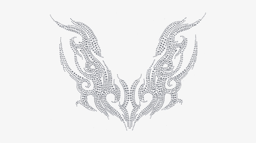 S4989 Clr<br>all Clear Flames V Neckline - Neckline, transparent png download