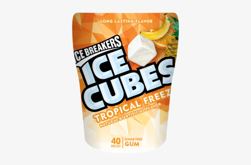 Ice Breakers Ice Cubes Tropical Freeze - Ice Breakers Ice Cubes Tropical Freeze Sugar Free Gum, transparent png download