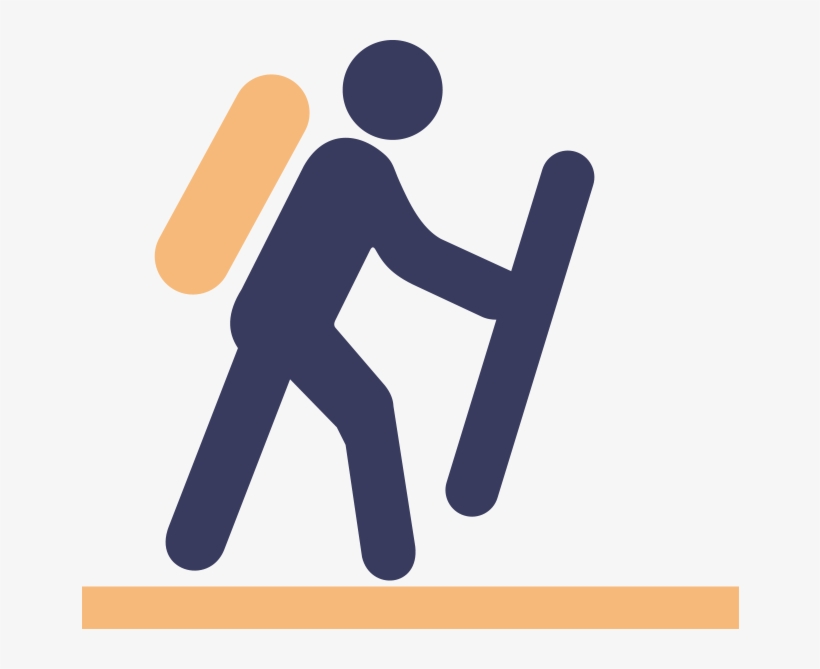 Hiker Icon - Cornell College, transparent png download
