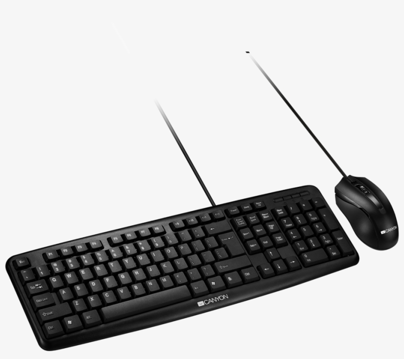 Classic Wired Combo Set - Computer Keyboard Transparent Background, transparent png download