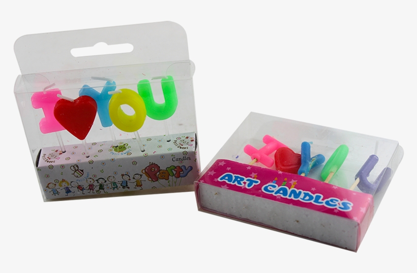 Wholesale Special I Love You Shape Letter Candle Design - Strawberry, transparent png download