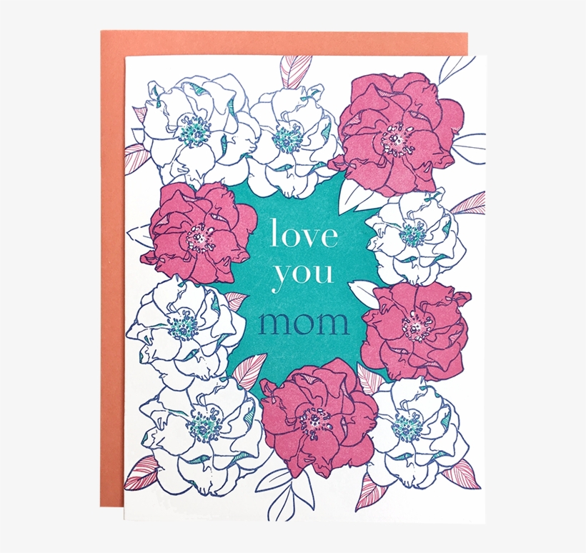 Rose Frame Mom Card - Floribunda, transparent png download