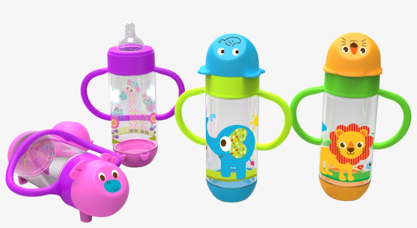 Wide Neck Feeding Bottle With Handle 250 Ml - Baby Safe Feeding Bottle, transparent png download