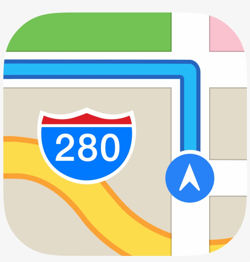 Maps Icon - Apple Maps Icon, transparent png download