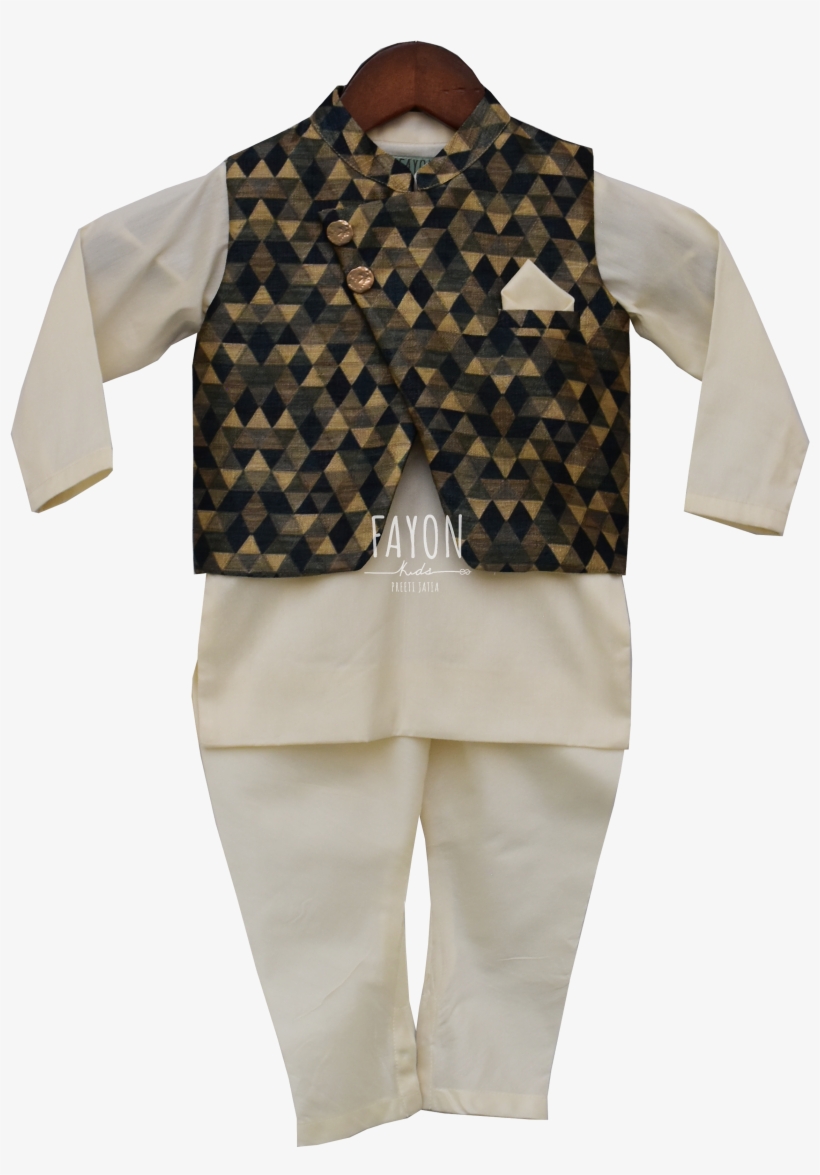 Kids Nehru Jacket Set - Pajamas, transparent png download