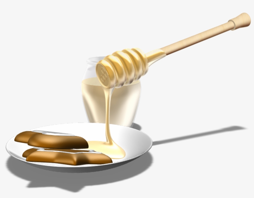 Wooden Honey Spoon - Honey, transparent png download