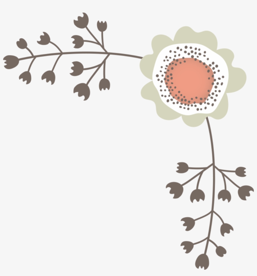 White Flower Flattened Vector, transparent png download