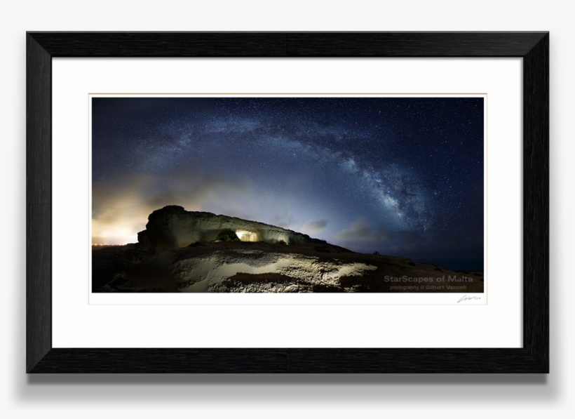 The Milky Way Malta Fine Art Photography Print - Picture Frame, transparent png download