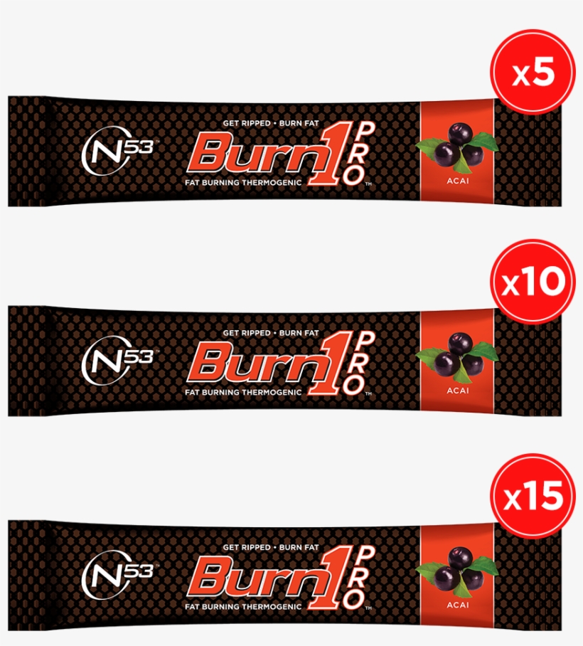 Burn1 Pro Acai Single Serving Bundle Pack - Fictional Character, transparent png download