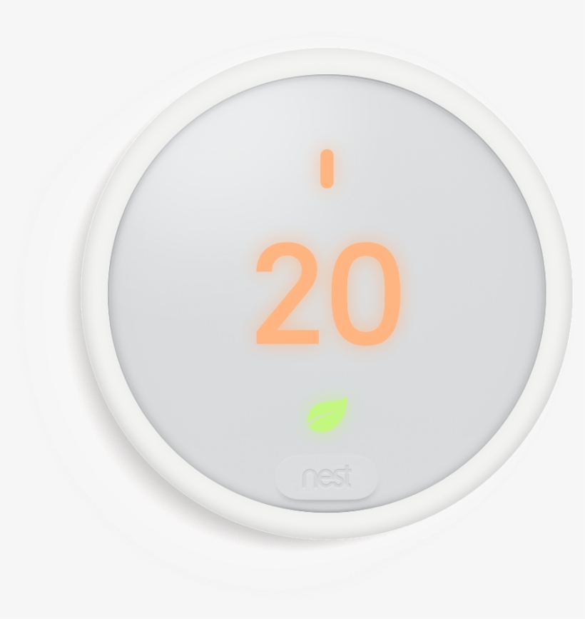Nest Thermostat E Wifi Smart Thermostat Front View - Circle, transparent png download