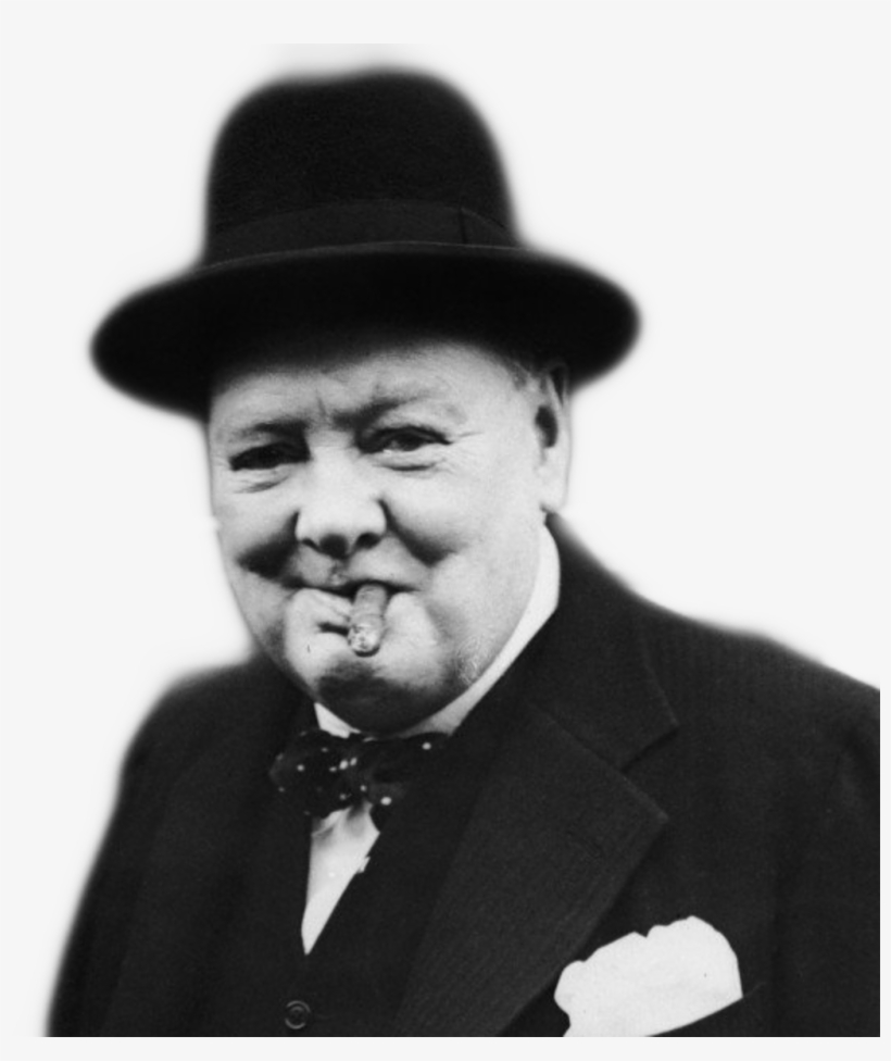 Churchill Smoking A Cigar, transparent png download