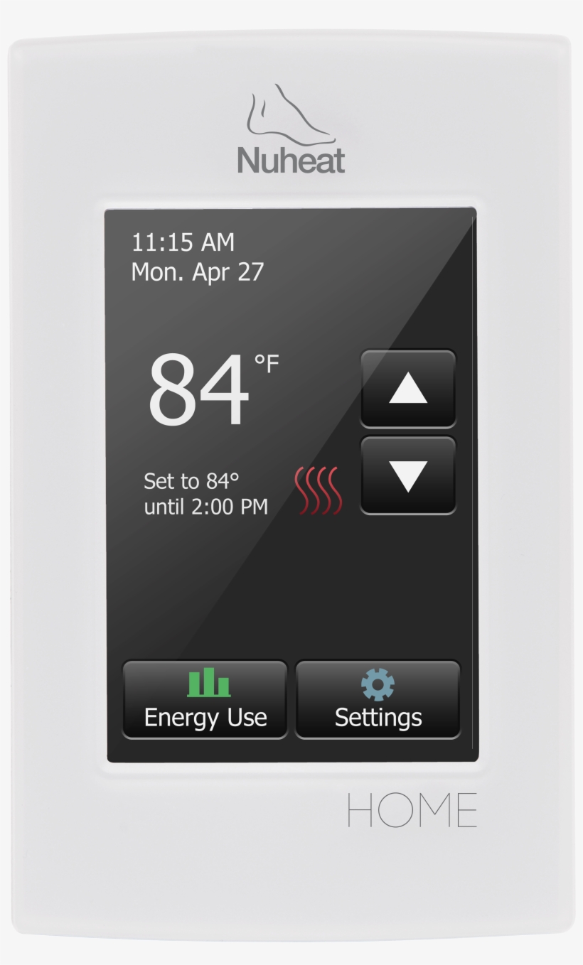 Photos Of Nest Thermostat Radiant Floor Heating - Nuheat Home Thermostat, transparent png download