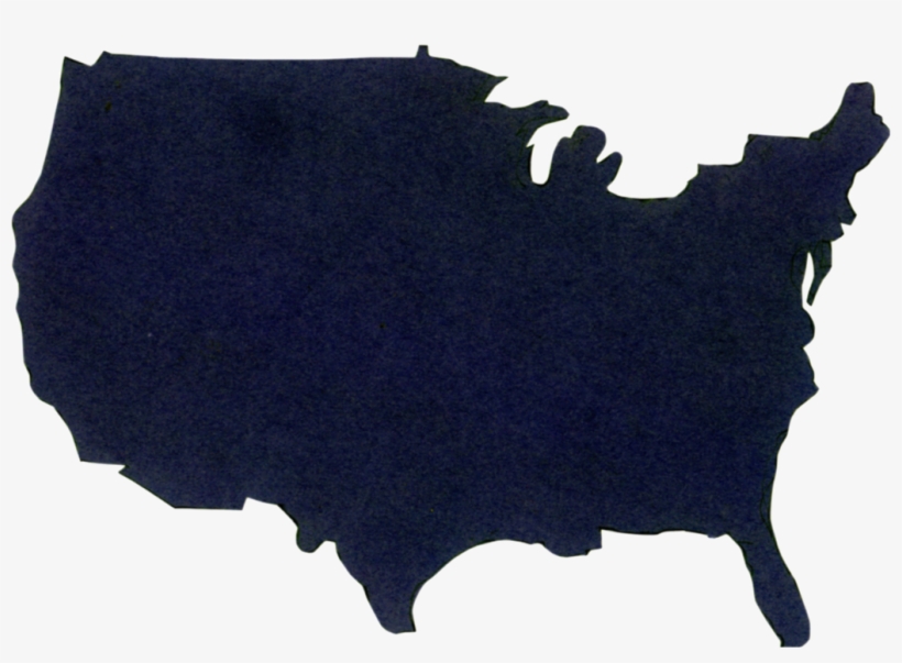 Cutout Paper Map Of United States - United States Cutout, transparent png download
