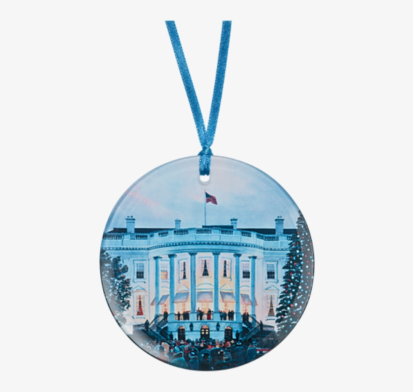 White House 1941 Glass Christmas Ornament - The White House, transparent png download
