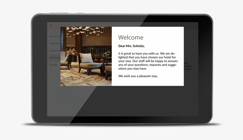 Improving Guest Communication - Tablet Computer, transparent png download