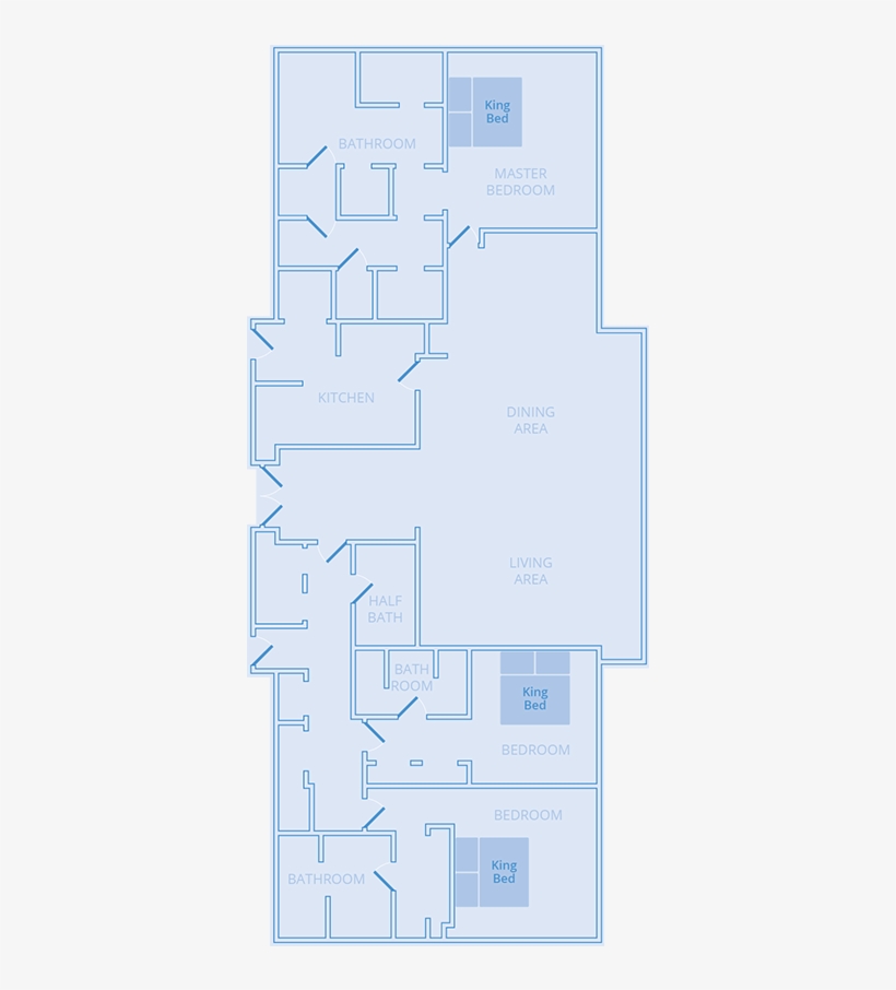 3 Bedroom, - Diagram, transparent png download