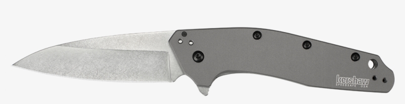 Kershaw Dividend, Gray Pocket Knives, Blade, Gray, - Kershaw Link Blackwash Tanto, transparent png download