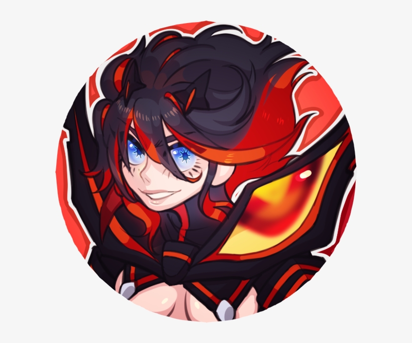 Pins Ryūko Matoi - Cartoon, transparent png download