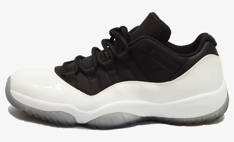 Air Jordan 11 Low - White And Black 11, transparent png download