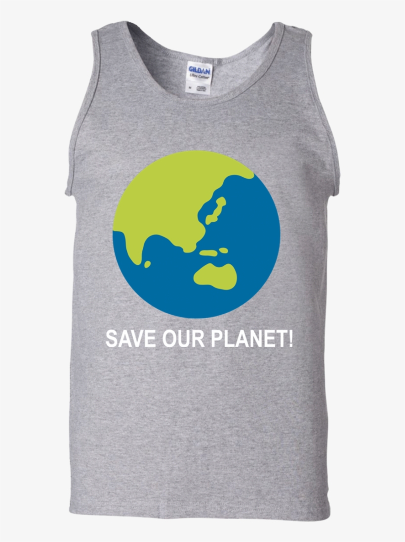 Save Earth Tank Top Shirt - T-shirt, transparent png download