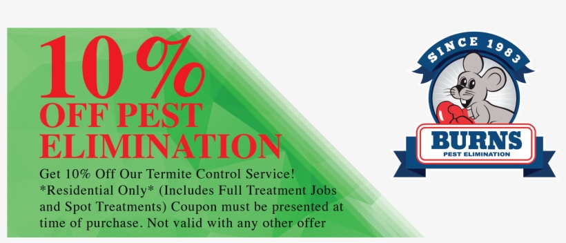 10 Off Coupon Termite-02 - Burns Pest Elimination, transparent png download