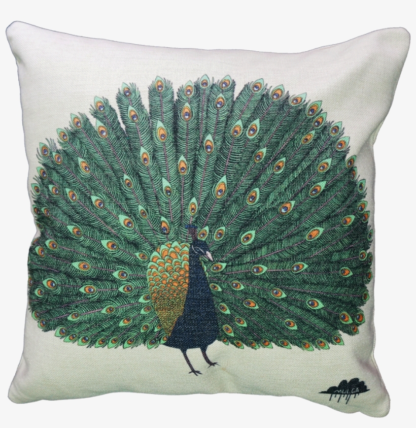 Pronger The Peacock- Cushion Cover - Cushion, transparent png download