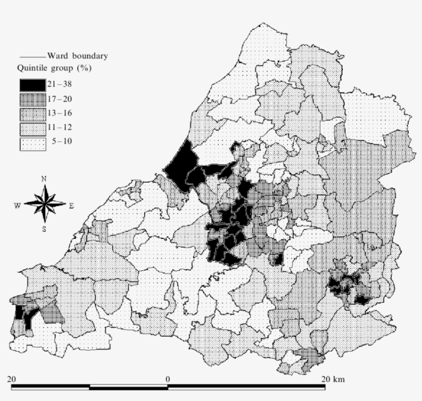 Ward-level Breadline Britain Scores For Avon - Atlas, transparent png download