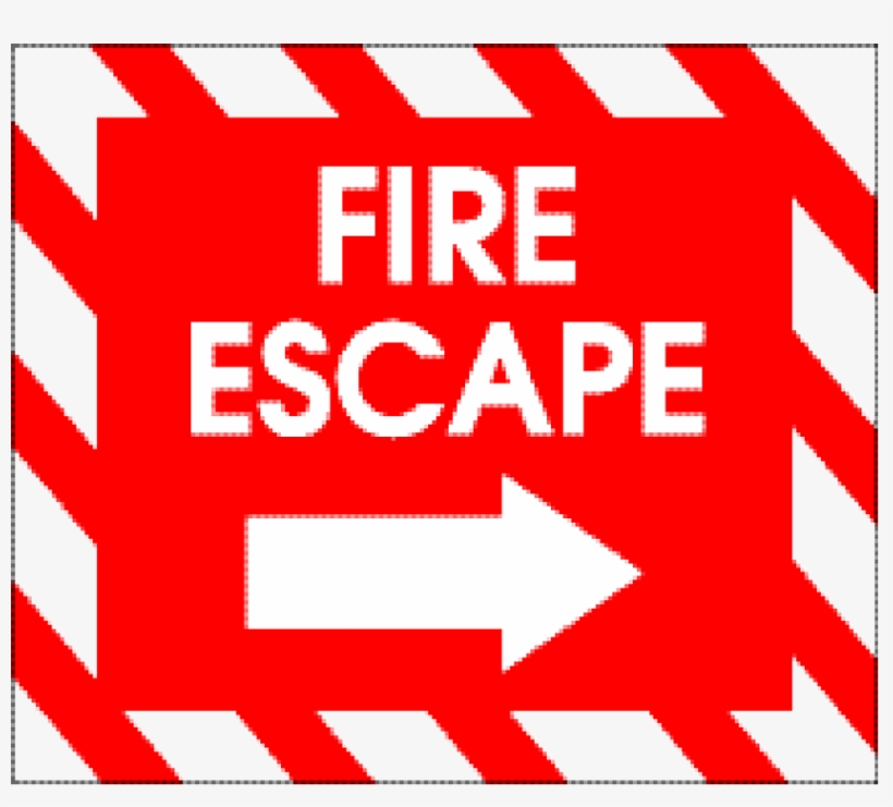 Share - Fire Escape Sign, transparent png download