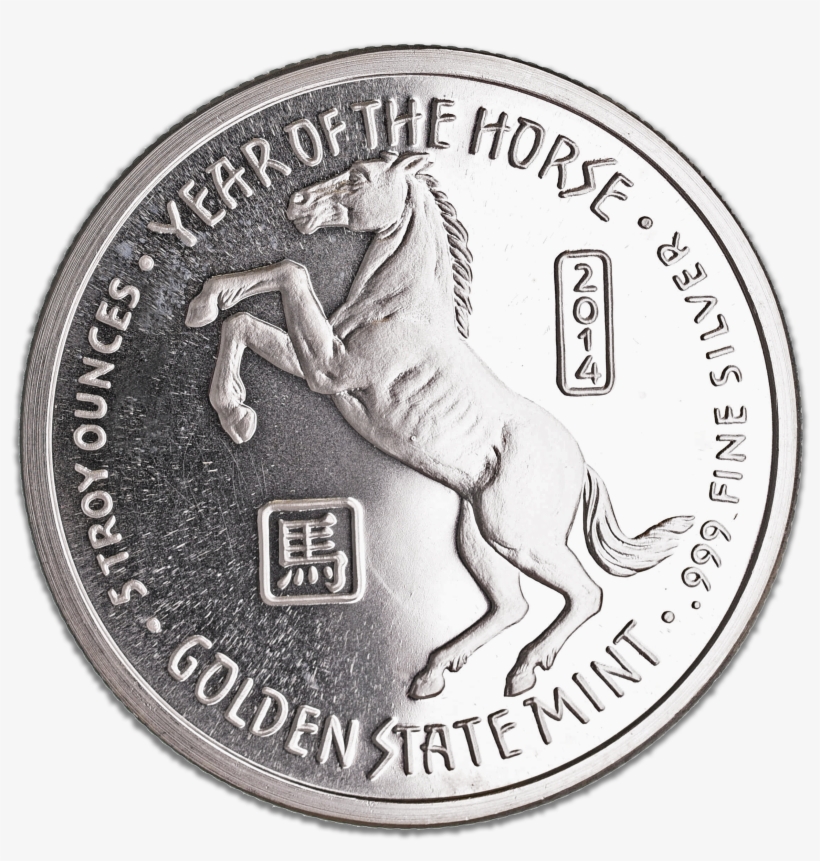 Year Of The Horse Silver Round - Quarter, transparent png download