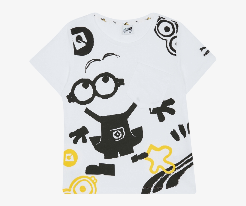 White Minion T-shirt - Minion On White Shirt, transparent png download
