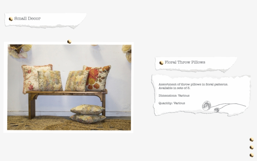 Floral Throw Pillows - Cushion, transparent png download