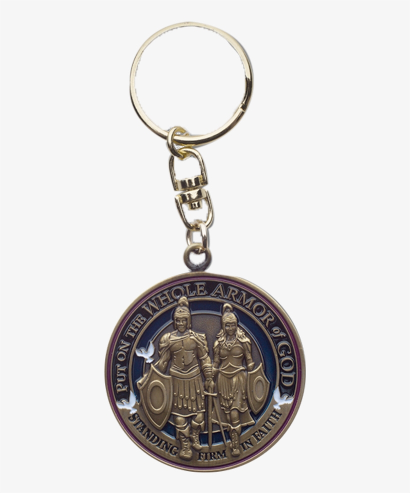 By Treasures Coin - Armor Of God Swivel Keychain, transparent png download