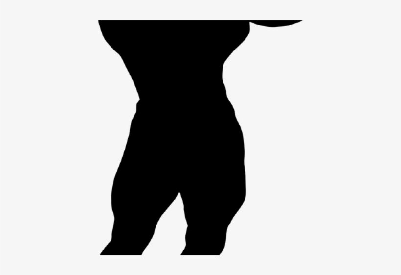 Bodybuilding Clipart Silhouette - Silhouette, transparent png download