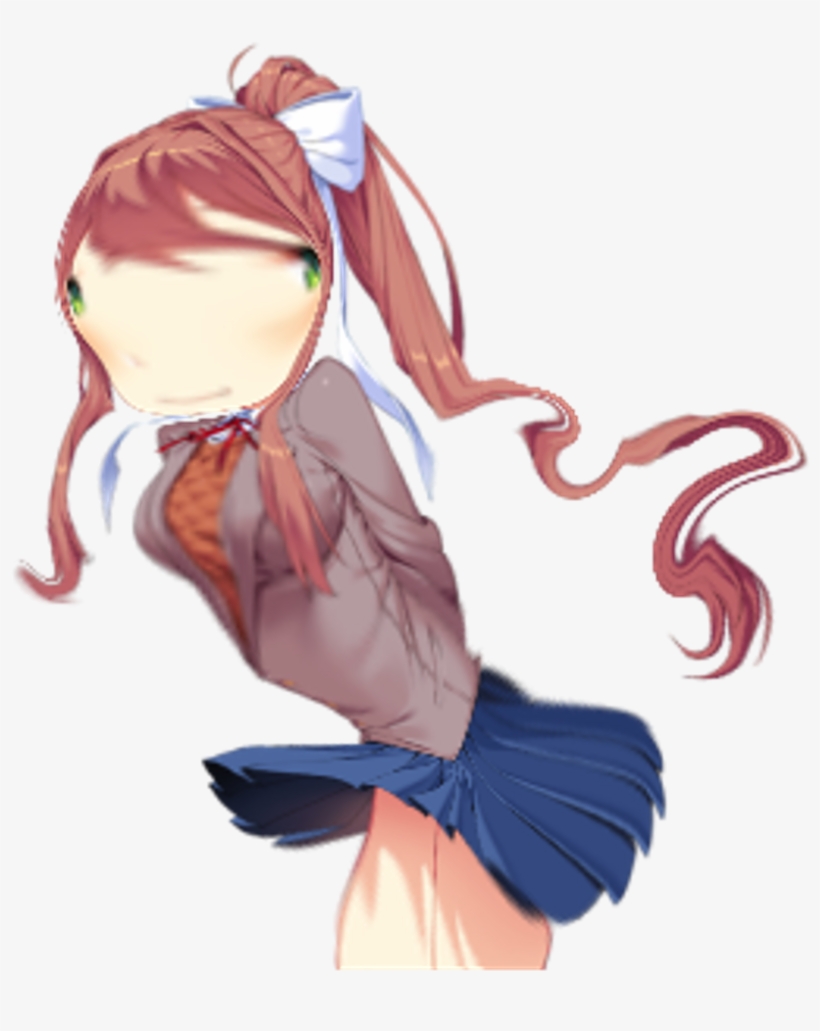 Just Monika Ddlc Dokidokiliteratureclub Monikamemes Ddlc Monika Sprite Transparent Png 1024x1024 Free Download On Nicepng